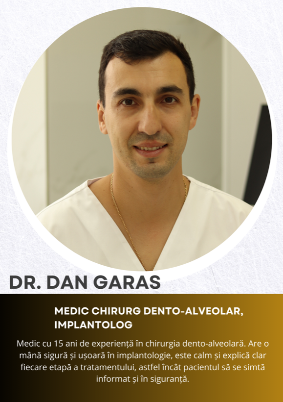 Dr. Dan Garas — medic chirurg dento-alveolar, implantolog